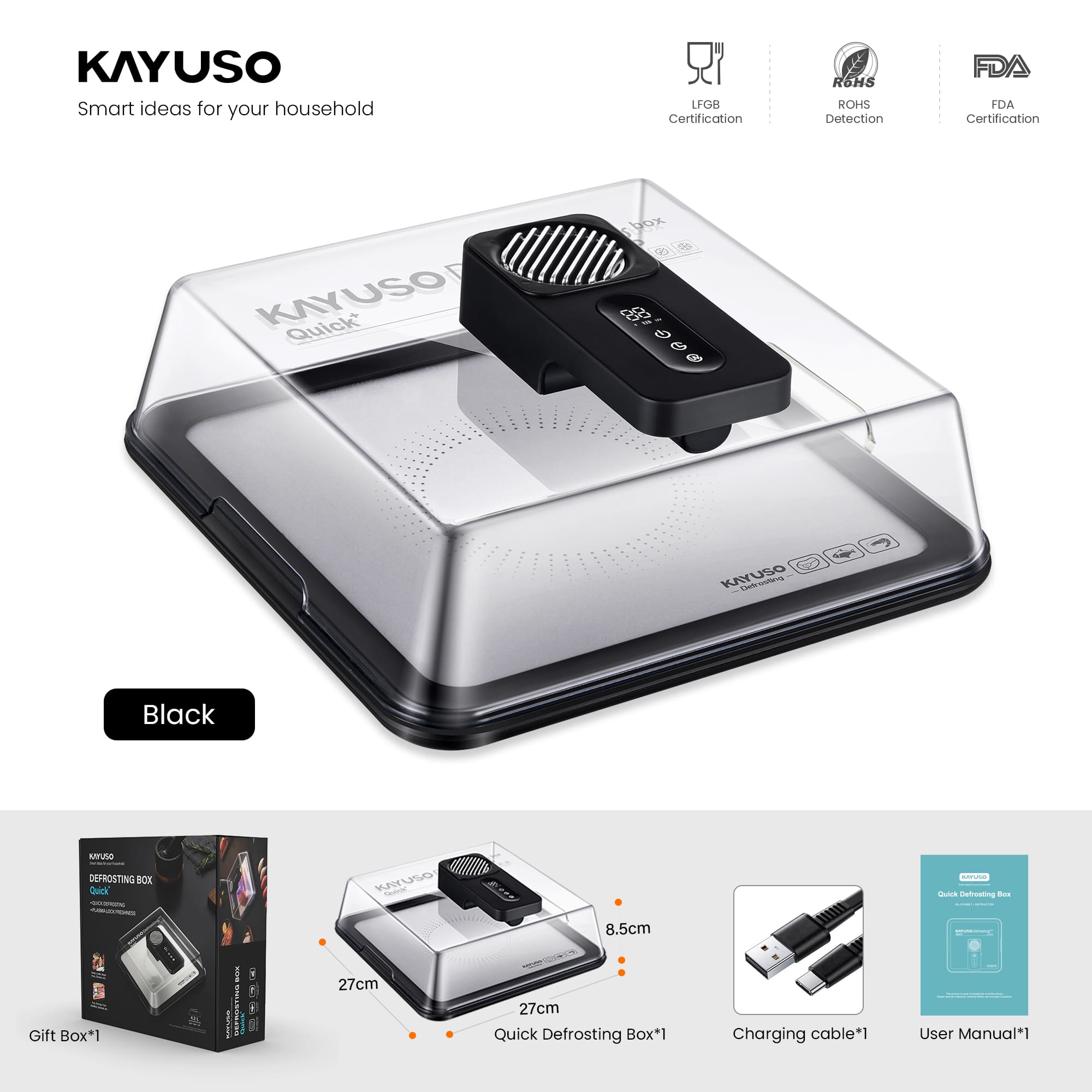 🎁Last Day Promotion 50% OFF🔥KAYUSO Quick Defrost Box