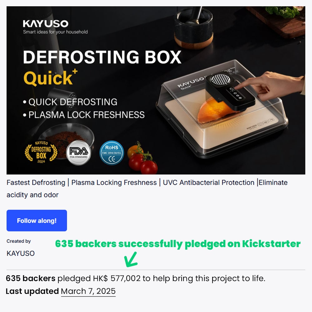 🎁Last Day Promotion 50% OFF🔥KAYUSO Quick Defrost Box